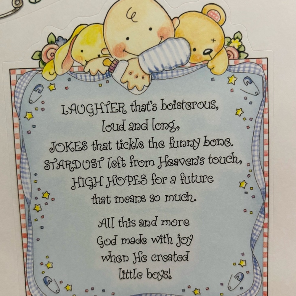 Large Baby Keepsake Scrapbook Keepsake Kit w/ Extras - Picture 7 of 14